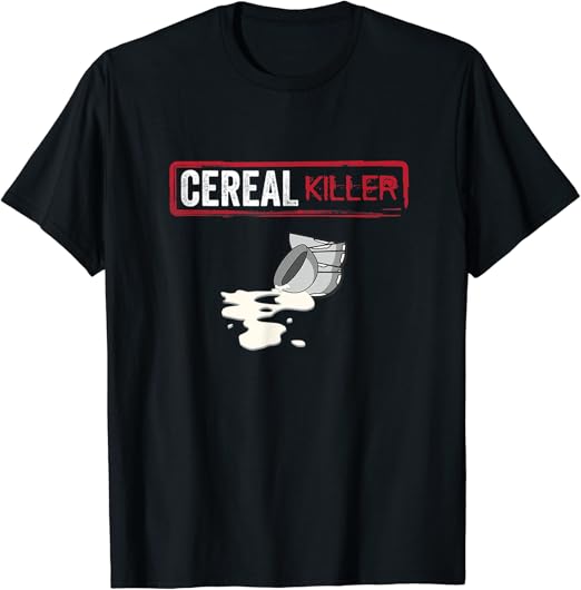 Cereal Killer Shirt Men Women Kids Funny Breakfast Pun Gift